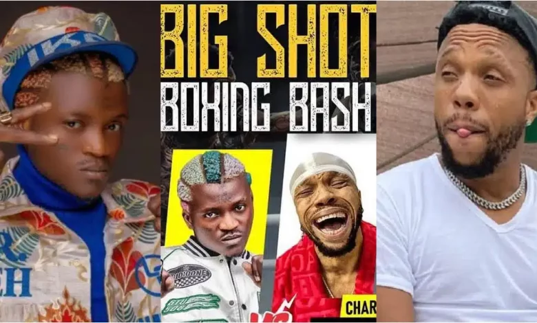 “Make I stake sure odd” – Reactions as Portable shares flyer for fight with Charles Okocha